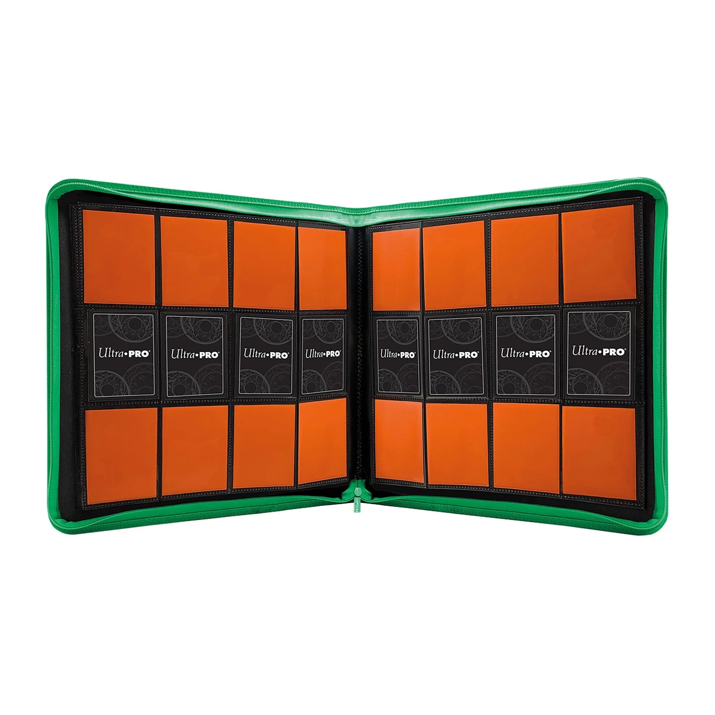 Binder Zippered 12-Pocket - Green - Ultra Pro
