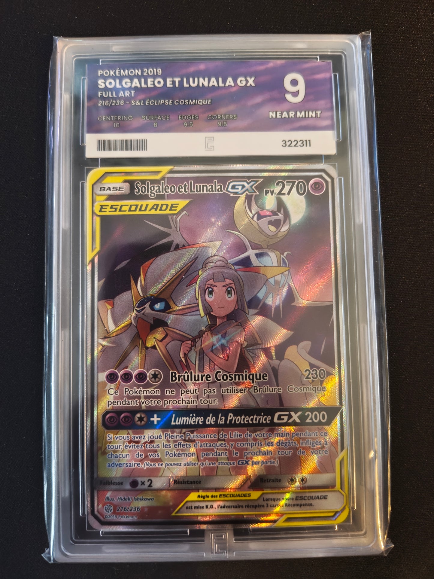 Solgaleo & Lunala GX (CEC 216) - Pure Grading 9