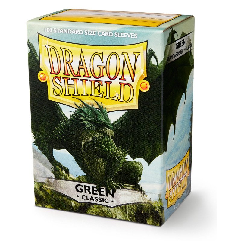 Dragon Shield - Standard Sleeves: Green [Classic] (100 Sleeves)