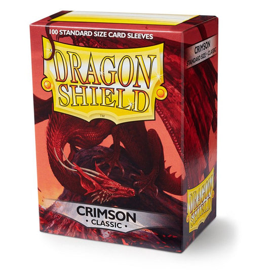 Dragon Shield - Standard Sleeves: Crimson [Classic] (100 Sleeves)