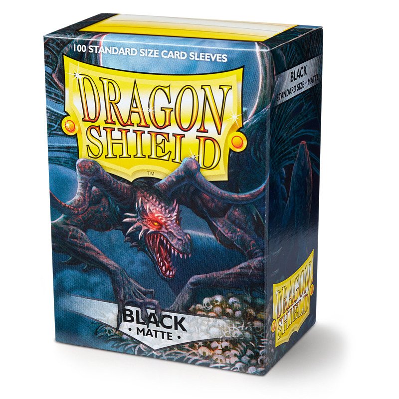 Dragon Shield - Standard Sleeves: Black [Matte] (100 Sleeves)