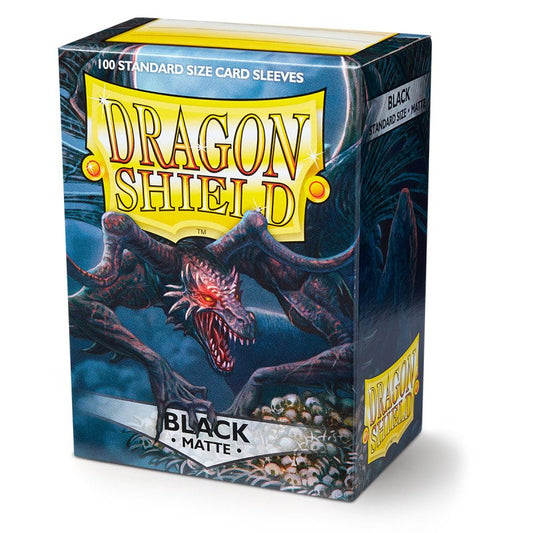 Dragon Shield - Standard Sleeves: Black [Matte] (100 Sleeves)