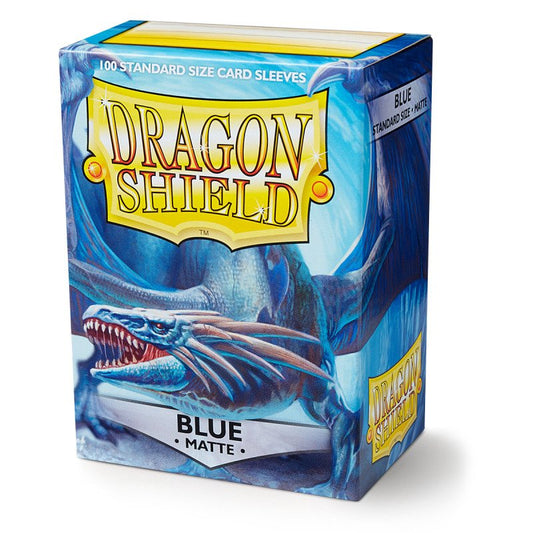 Dragon Shield - Standard Sleeves: Blue [Matte] (100 Sleeves)