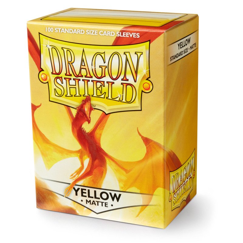Dragon Shield - Standard Sleeves: Yellow [Matte] (100 Sleeves)