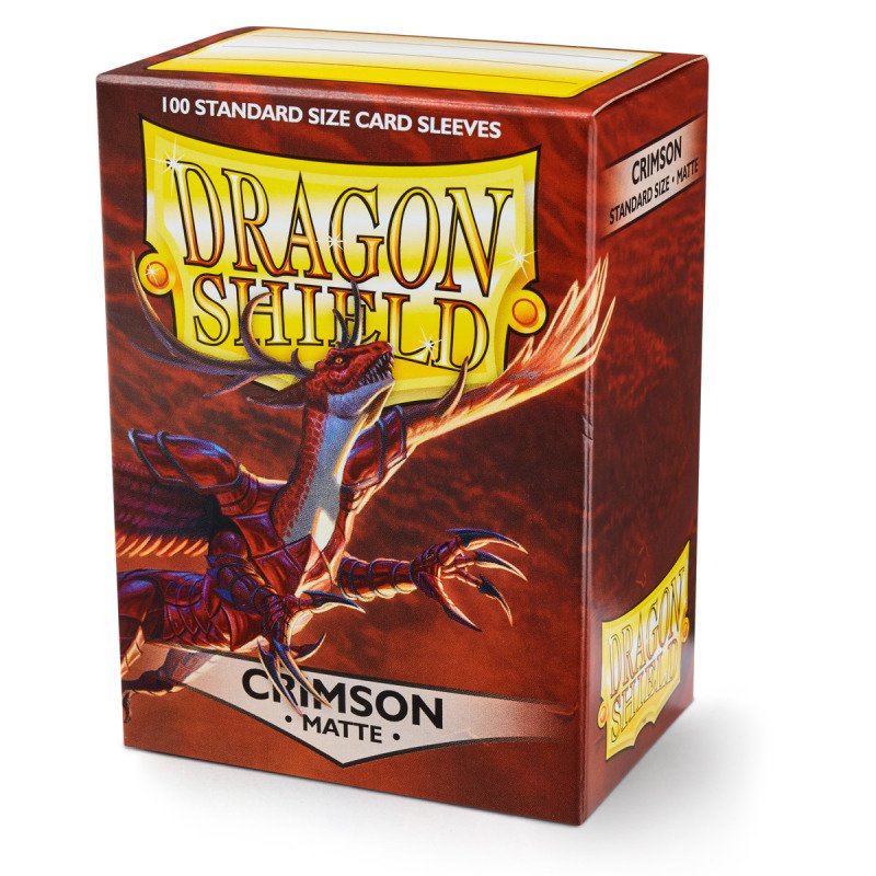 Dragon Shield - Standard Sleeves: Crimson [Matte] (100 Sleeves)
