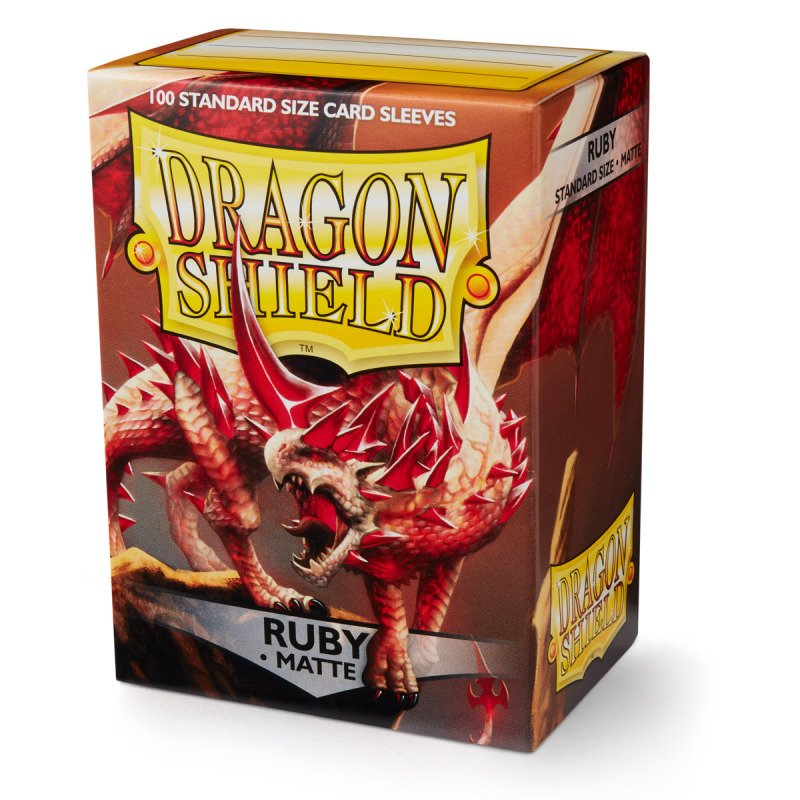 Dragon Shield - Standard Sleeves: Ruby [Matte] (100 Sleeves)