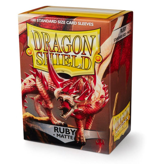 Dragon Shield - Standard Sleeves: Ruby [Matte] (100 Sleeves)