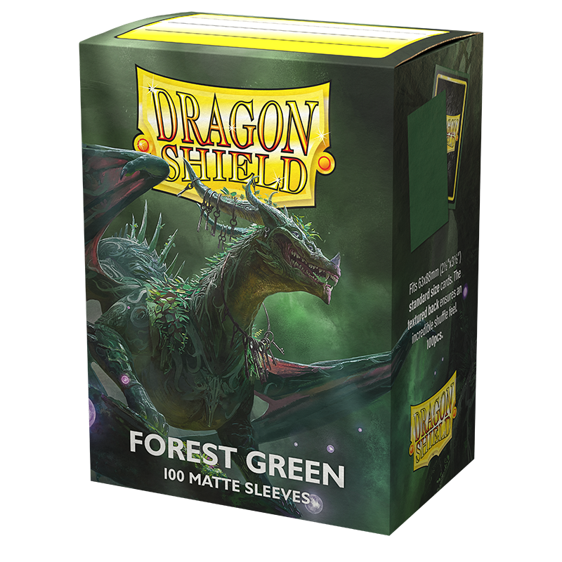 Dragon Shield - Standard Sleeves: Forest Green [Matte] (100 Sleeves)