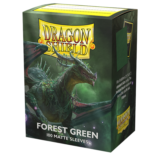 Dragon Shield - Standard Sleeves: Forest Green [Matte] (100 Sleeves)