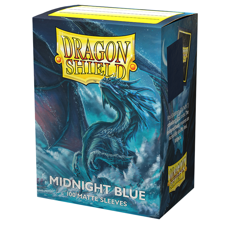 Dragon Shield - Standard Sleeves: Midnight Blue [Matte] (100 Sleeves)