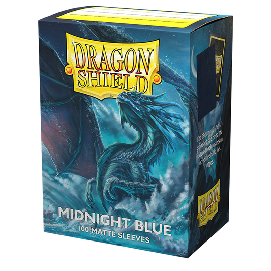 Dragon Shield - Standard Sleeves: Midnight Blue [Matte] (100 Sleeves)