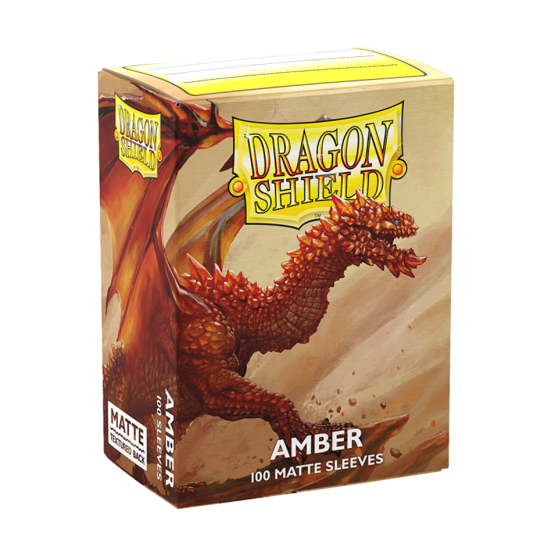 Dragon Shield - Standard Sleeves: Amber [Matte] (100 Sleeves)