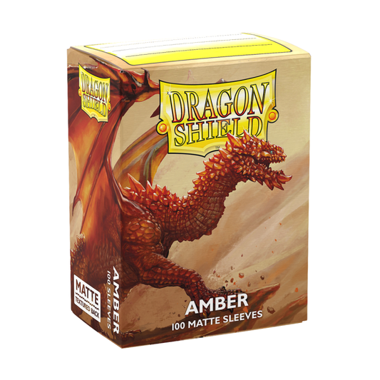 Dragon Shield - Standard Sleeves: Amber [Matte] (100 Sleeves)