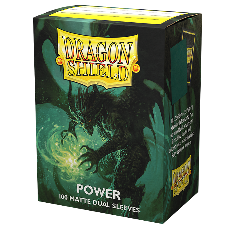 Dragon Shield - Standard Dual Sleeves: Power [Matte] (100 Sleeves)