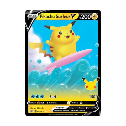 Pikachu Surfeur V (CEL 008)
